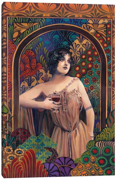 Meditrina: Goddess Of Wine Canvas Art Print - Mythological Figures