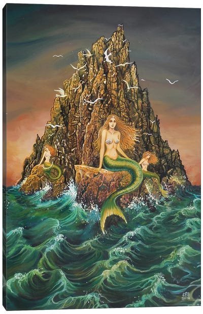 The Mermaids Canvas Art Print - Emily Balivet