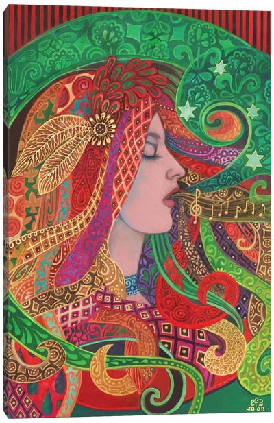 Mezzo Goddess Canvas Art Print - Art Nouveau Redux