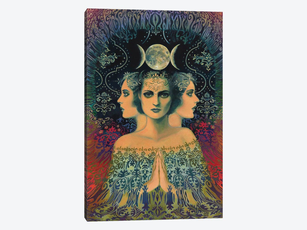 The Moon: Goddess Of Mystery by Emily Balivet 1-piece Canvas Artwork