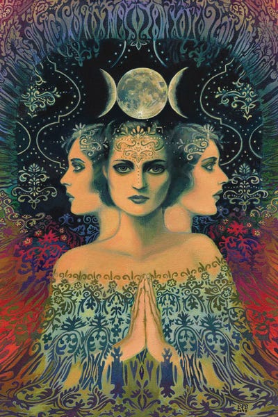 Psychedelic: The Moon: Goddess Of Mystery by Emily Balivet
