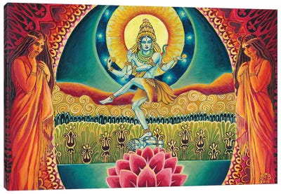 Nataraja: The Cosmic Dancer Canvas Art Print - Lotus Art