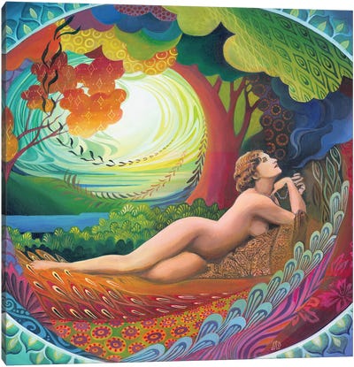 Nepenthe: Goddess Of Bliss Canvas Art Print - Emily Balivet
