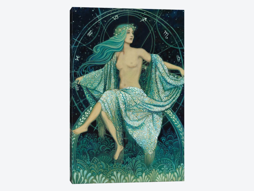 Asteria: Goddess Of The Stars by Emily Balivet 1-piece Canvas Print