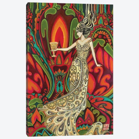 The Queen Of Cups Canvas Print #EBV40} by Emily Balivet Canvas Art