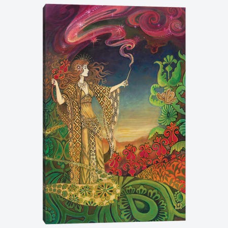 The Queen Of Wands Canvas Print #EBV42} by Emily Balivet Canvas Artwork