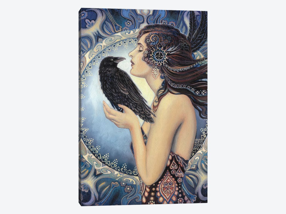 The Raven Goddess by Emily Balivet 1-piece Canvas Artwork