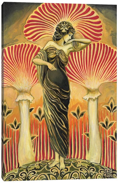 The Soma Goddess Canvas Art Print - Natural Meets Mythical