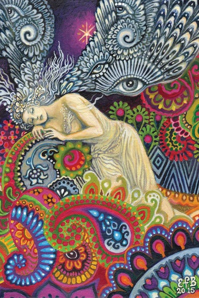 Psychedelic Dreamscapes: Theia: The Goddess Of Sight And Heavenly Light by Emily Balivet