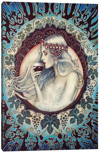 Khione - The Greek Goddess Of Winter Canvas Art Print - Goth Art