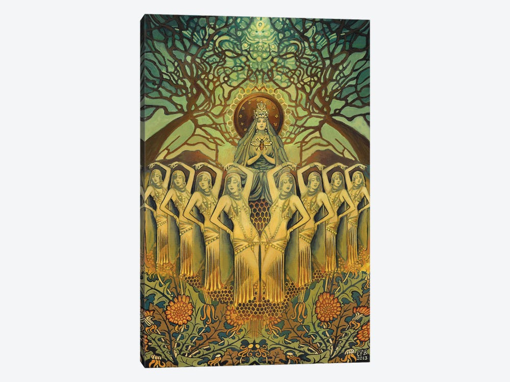 The Bee Goddess by Emily Balivet 1-piece Canvas Art Print