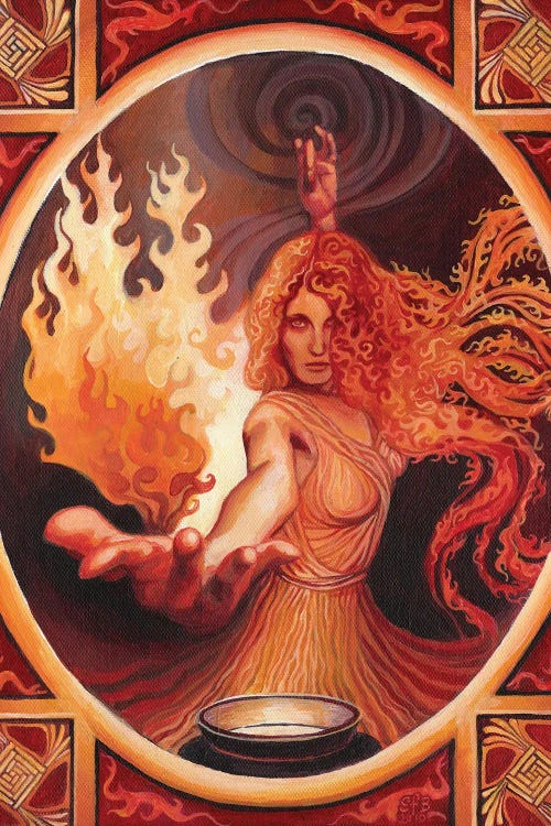 Brigid: The Goddess Of Inspiration by Emily Balivet wall art
