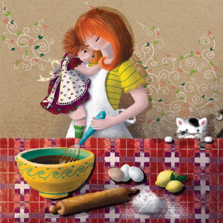 Fussy Little Girl by Ellie Beykzadeh wall art