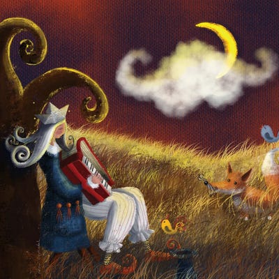 Autumnal Audience by Ellie Beykzadeh canvas print