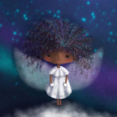 Christmas Angel by Ellie Beykzadeh canvas print