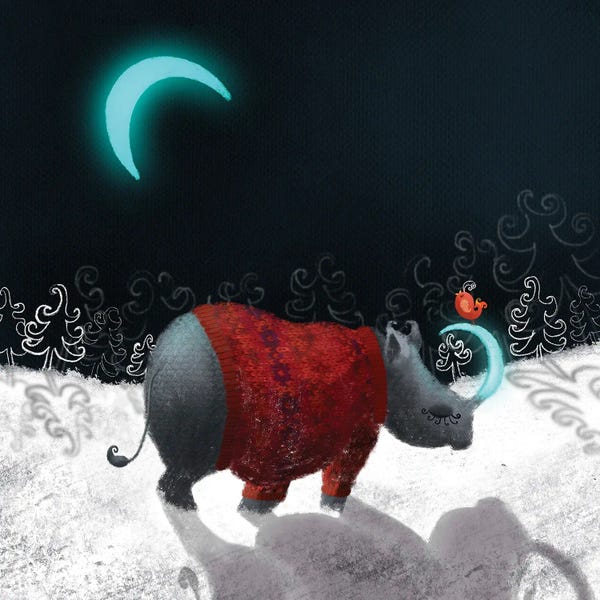 Ellie Beykzadeh: Reflecting Rhino by Ellie Beykzadeh
