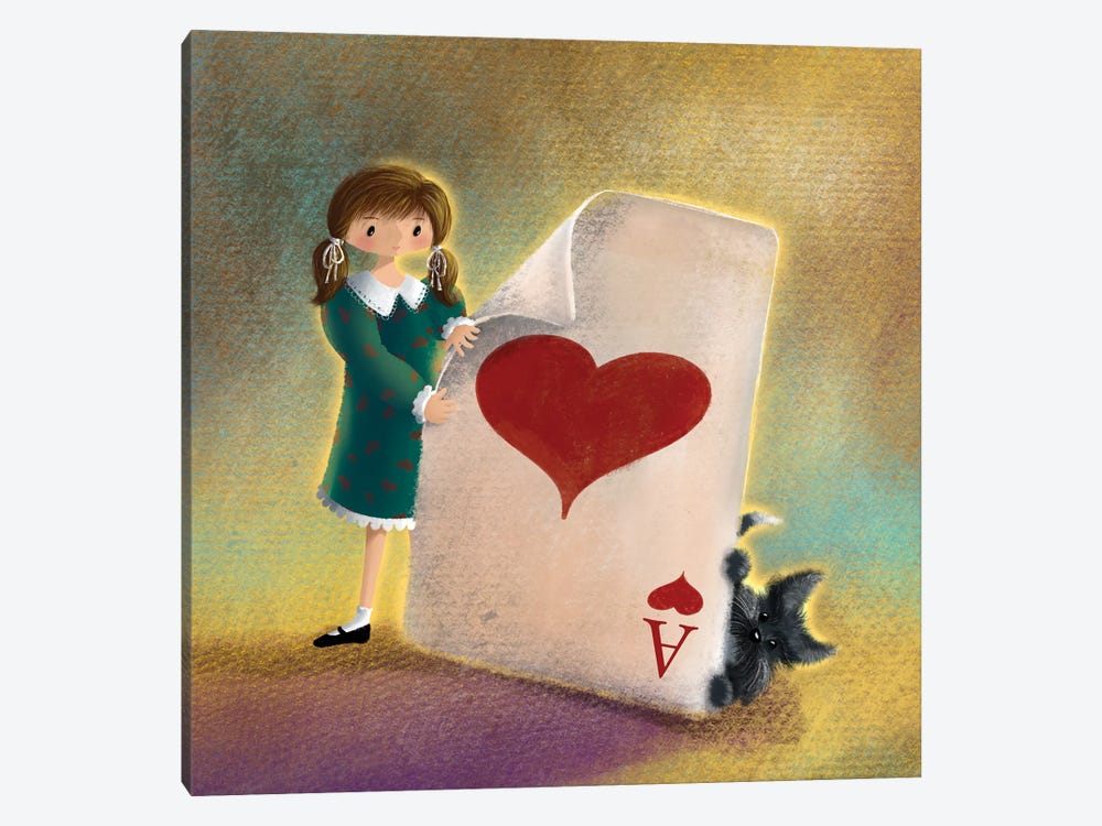 Ace Of Hearts by Ellie Beykzadeh 1-piece Canvas Print