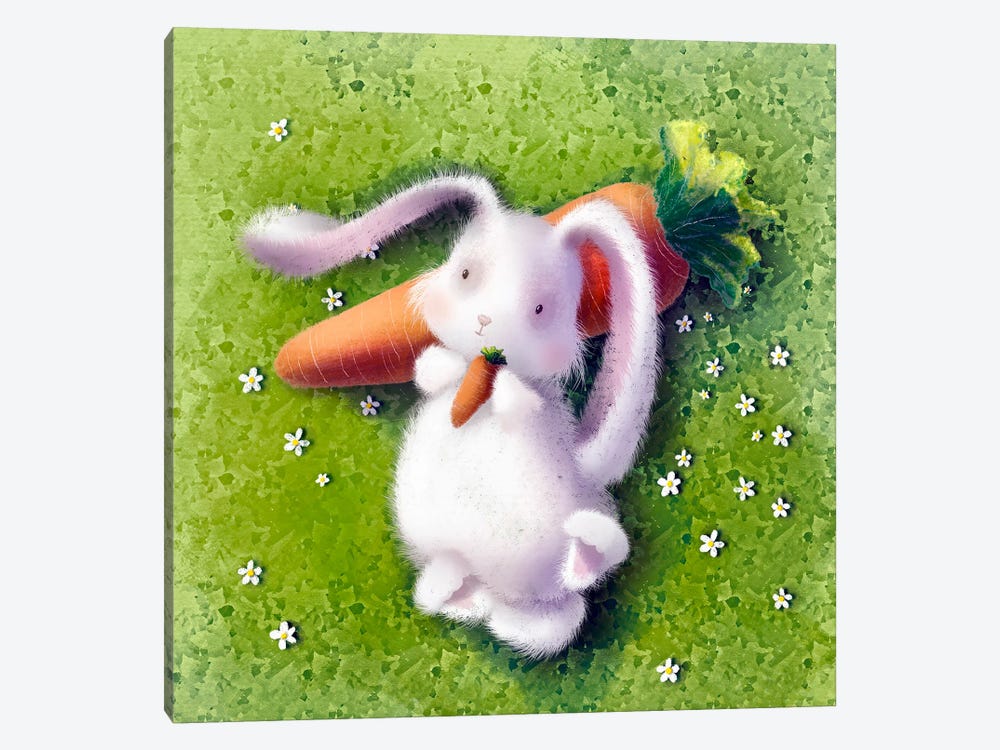 My Little Bunny by Ellie Beykzadeh 1-piece Canvas Print