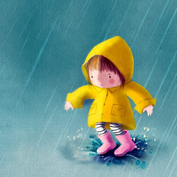 Spring: The Joy Of Jumping In The Puddle by Ellie Beykzadeh