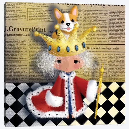 The Queen Canvas Print #EBY9} by Ellie Beykzadeh Art Print
