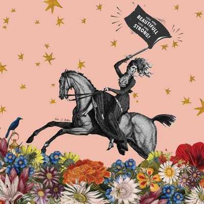 You Are Beautiful You Are Strong by Erika C. Brothers framed wall art