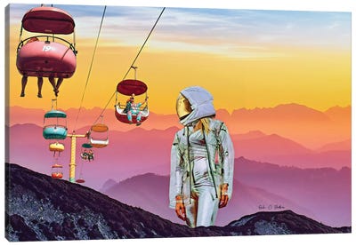 The Visitor Canvas Art Print