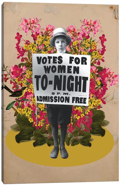Votes For Woman Canvas Art Print - Erika C Brothers