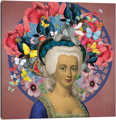Portrait Of Viscountess Dumoulin Canvas Art Print