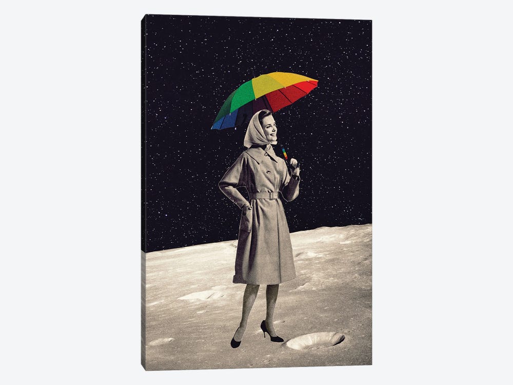 Walk To The Moon by Erika C. Brothers 1-piece Canvas Wall Art