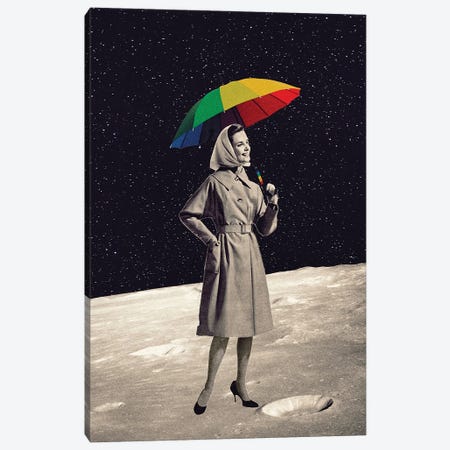 Walk To The Moon Canvas Print #ECB32} by Erika C. Brothers Canvas Artwork