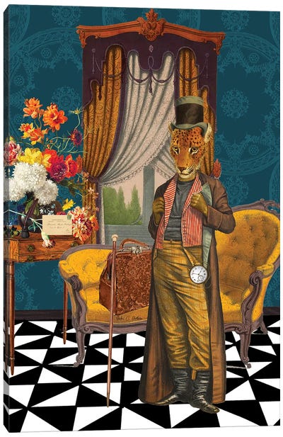 The Parisian Adventurer Canvas Art Print - Leopard Art