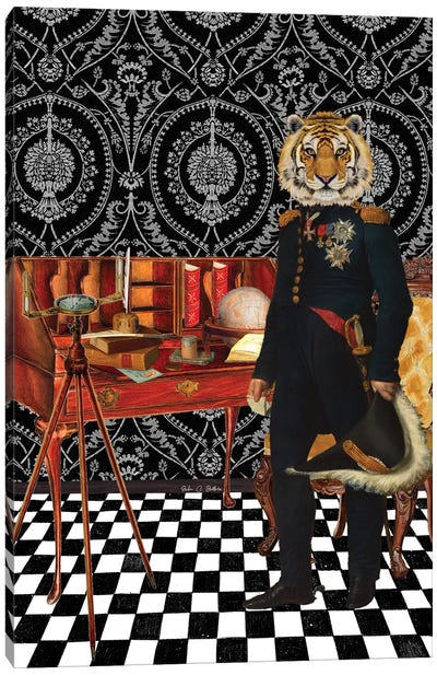 The Conqueror Canvas Art Print - Tiger Art