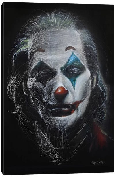 Joker II Canvas Art Print - Erick Centeno