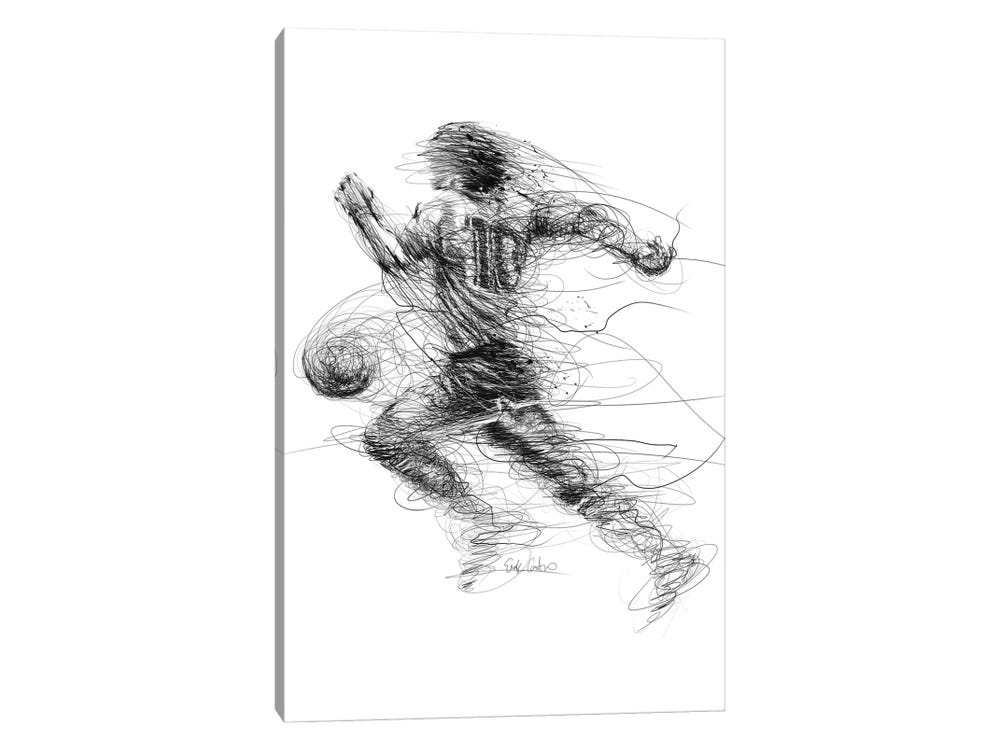 El Desayuno- Original Pen and Ink Artwork - 6x6 canvas – Six and Main