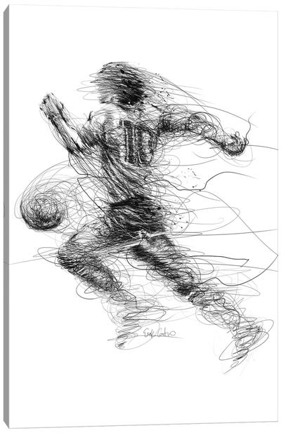 Eterno Diego Canvas Art Print - Soccer Art