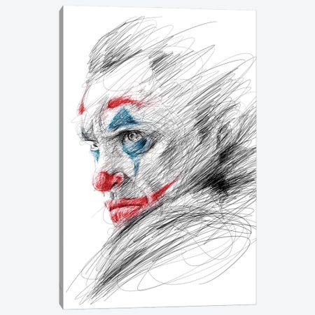 Joker III Canvas Print #ECE112} by Erick Centeno Canvas Art