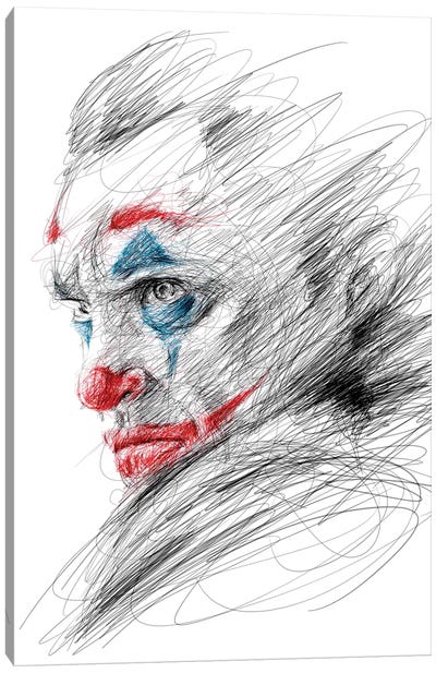 Joker III Canvas Art Print - Erick Centeno