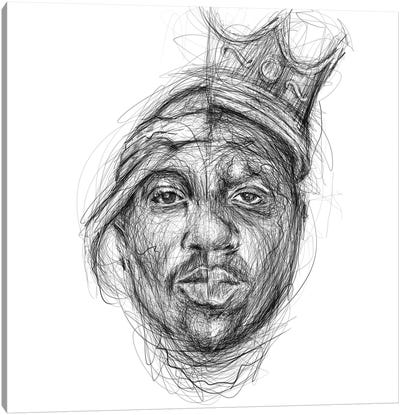Big Tupac Canvas Art Print - Tupac Shakur