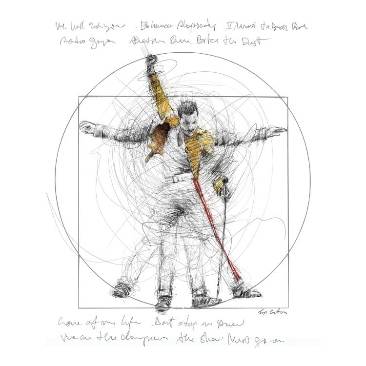 Freddie Mercury - Vitruvian Man