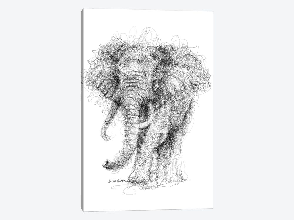 Elephant by Erick Centeno 1-piece Canvas Art Print
