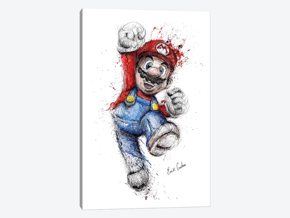 Mario by Erick Centeno 1-piece Canvas Artwork