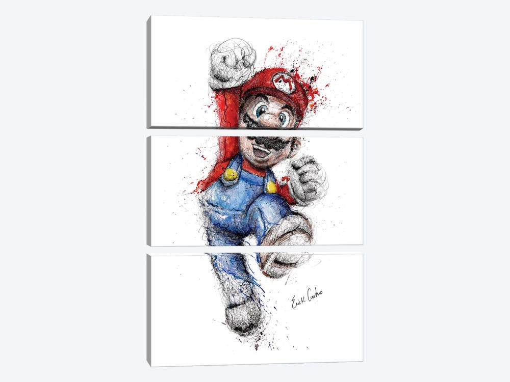 Mario by Erick Centeno 3-piece Canvas Art