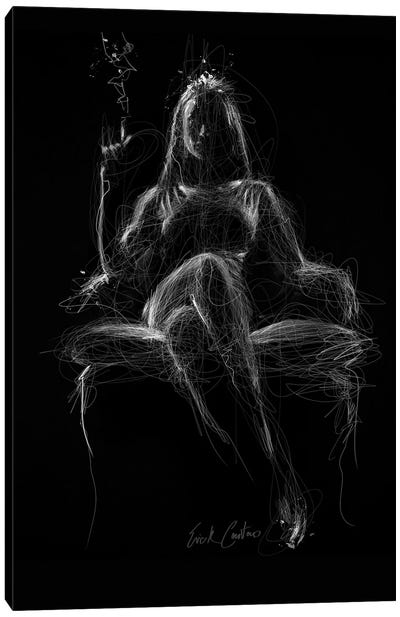 Show Me Your Darkness Canvas Art Print - Erick Centeno