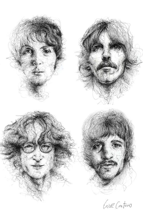 Beatles by Erick Centeno wall art