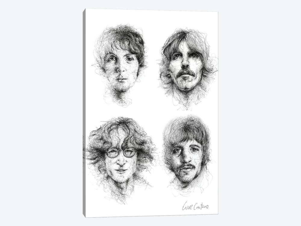 Beatles by Erick Centeno 1-piece Canvas Art Print