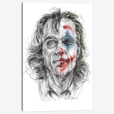 Joker Canvas Print #ECE76} by Erick Centeno Canvas Art