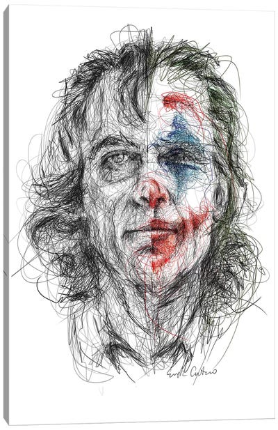 Joker Canvas Art Print - Erick Centeno