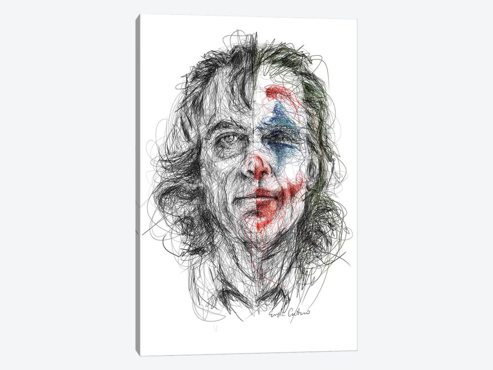 Joker by Erick Centeno 1-piece Canvas Art Print