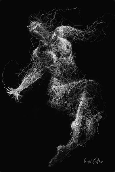 Black & White Drawings & Illustrations: Liberated Feelings by Erick Centeno