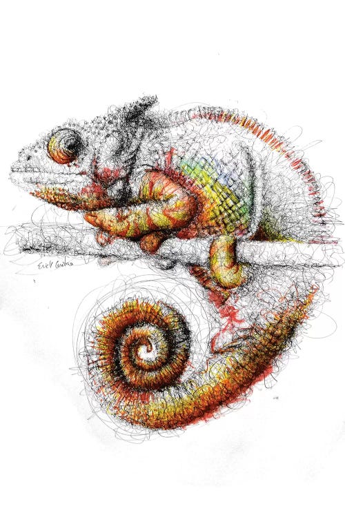 Chameleon by Erick Centeno wall art